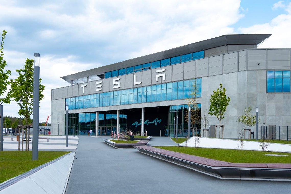 Tesla Gigafactory Berlin-Brandenburg Tesla, 26. april 2024. Foto: Shutterstock av Kittyfly, Tyskland. Tesla Gigafactory Berlin-Brandenburg Tesla, 26. april 2024. Foto: Shutterstock av Kittyfly, Tyskland.