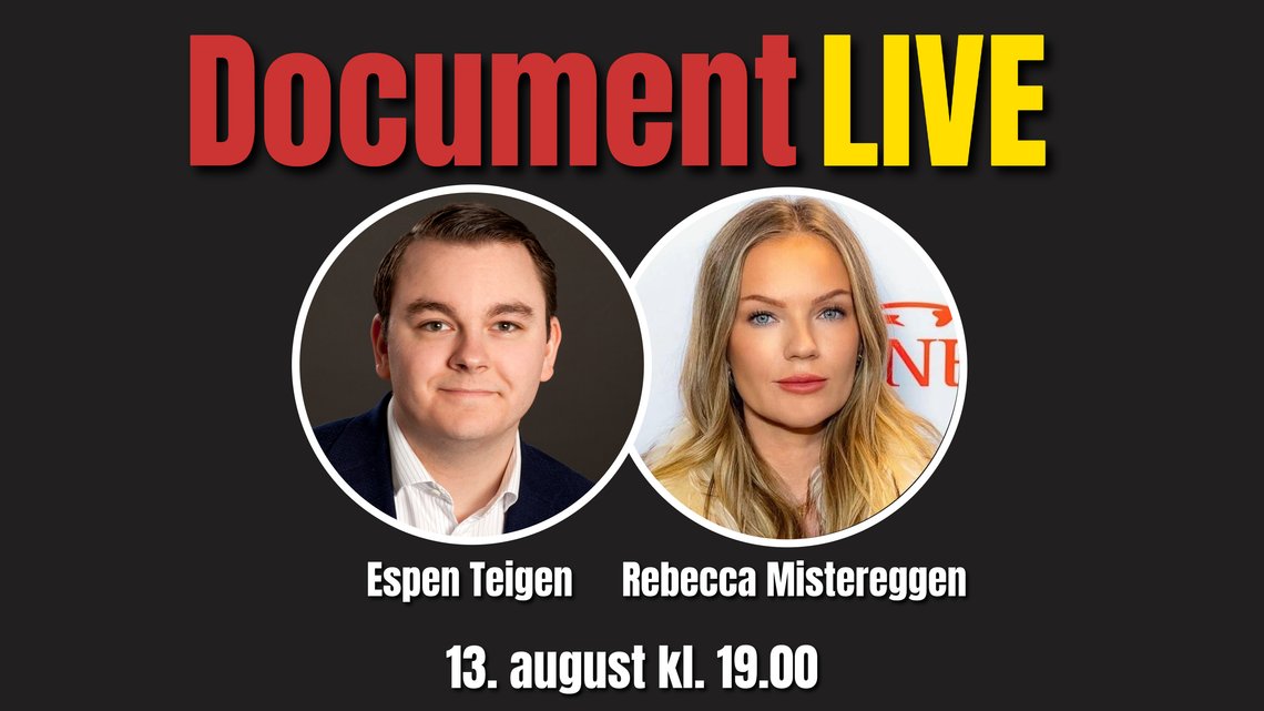 LIVE: Tirsdag kl. 19.00 kan du følge oss live på X, Rumble og YouTube. LIVE: Tirsdag kl. 19.00 kan du følge oss live på X, Rumble og YouTube.