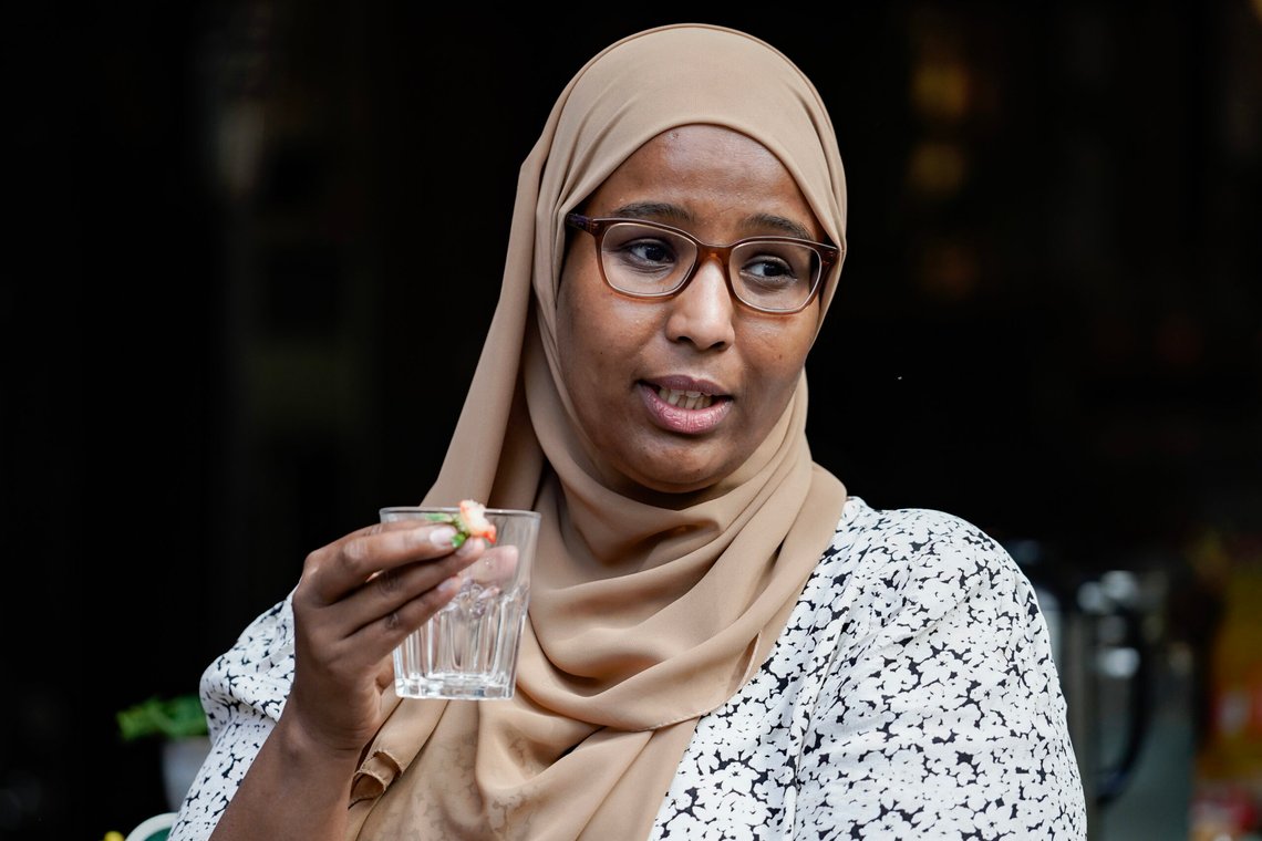 HISTORISK:
Nestleder Marian Hussein i SV mener dette er en historisk dag.
Foto: Amanda Pedersen Giske / NTB HISTORISK:
Nestleder Marian Hussein i SV mener dette er en historisk dag.
Foto: Amanda Pedersen Giske / NTB