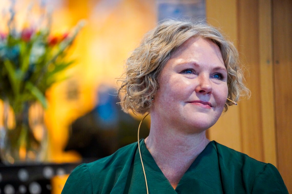 Utviklingsminister Anne Beathe Tvinnereim (Sp) på Klimahuset under president Hassan sitt offisielle besøk til Norge. Foto: Ole Berg-Rusten / NTB Utviklingsminister Anne Beathe Tvinnereim (Sp) på Klimahuset under president Hassan sitt offisielle besøk til Norge. Foto: Ole Berg-Rusten / NTB