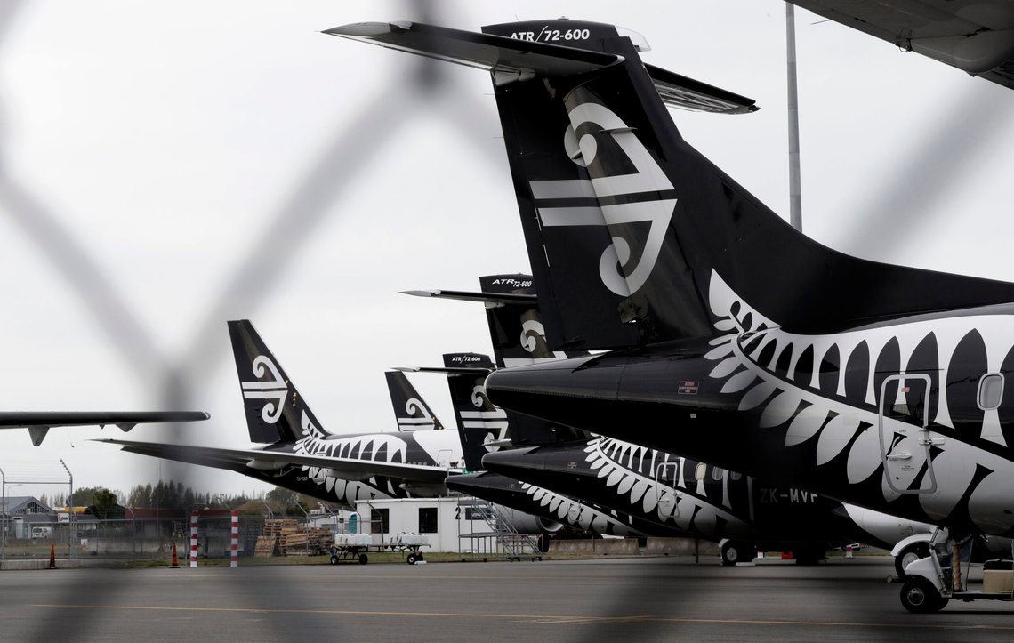 FILE - In this April 6, 2020 file photo, Air New Zealand planes sit idle on the tarmac at Christchurch Airport, New Zealand. The United Nations Secretary-General Antonio Guterres on Tuesday, Aug. 25, 2020, said the global tourism industry has been devastated by the coronavirus pandemic, with $320 billion lost in exports in the first five months of the year and more than 120 million jobs at risk. (AP Photo/Mark Baker, File) FILE - In this April 6, 2020 file photo, Air New Zealand planes sit idle on the tarmac at Christchurch Airport, New Zealand. The United Nations Secretary-General Antonio Guterres on Tuesday, Aug. 25, 2020, said the global tourism industry has been devastated by the coronavirus pandemic, with $320 billion lost in exports in the first five months of the year and more than 120 million jobs at risk. (AP Photo/Mark Baker, File)