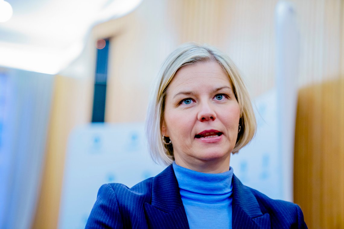 Venstre-leder Guri Melby krever at en eventuelt ny borgerlig regjering må jobbe aktivt for et norsk EU-medlemskap så fort som mulig. Foto: Stian Lysberg Solum / NTB Venstre-leder Guri Melby krever at en eventuelt ny borgerlig regjering må jobbe aktivt for et norsk EU-medlemskap så fort som mulig. Foto: Stian Lysberg Solum / NTB