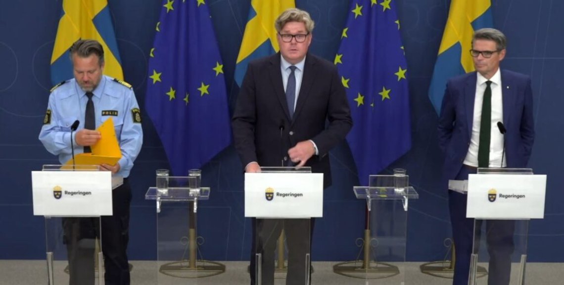 Skjermbilde fra pressekonferanse. Skjermbilde fra pressekonferanse.