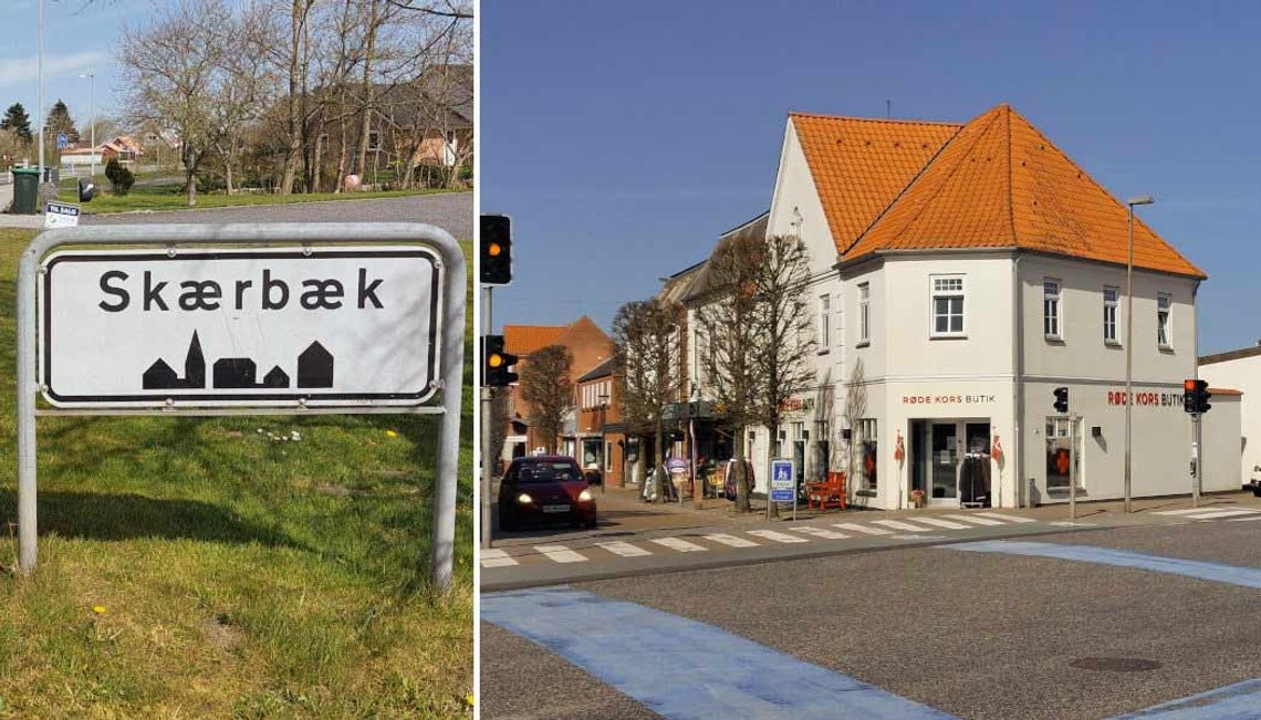 Skærbæk på Jylland i Danmark opplever problemer med innvandrere de ikke har vært ute for tidligere. (Foto: Hjart/CC BY-SA 4.0/montasje) Skærbæk på Jylland i Danmark opplever problemer med innvandrere de ikke har vært ute for tidligere. (Foto: Hjart/CC BY-SA 4.0/montasje)