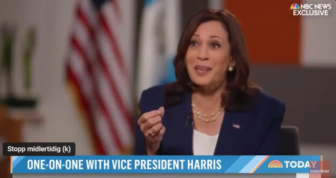 Kamala Harris vil også flå de rike. Men det blir trolig vanlige folk som får regningen. Stillbilde NBC Kamala Harris vil også flå de rike. Men det blir trolig vanlige folk som får regningen. Stillbilde NBC