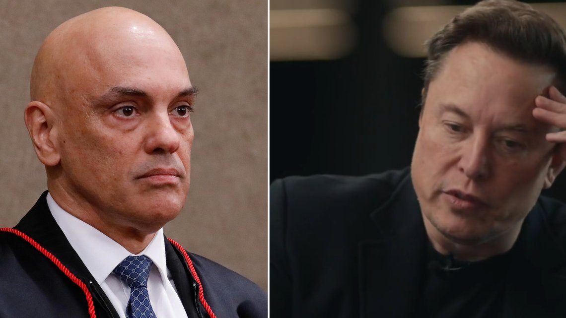 SENSUR: Høyesterett i Brasil, ved Alexandre de Moraes (t.v.) krever blokkering av flere populære kontoer på Musks plattform X. Foto: Isac Nóbrega/PR SENSUR: Høyesterett i Brasil, ved Alexandre de Moraes (t.v.) krever blokkering av flere populære kontoer på Musks plattform X. Foto: Isac Nóbrega/PR