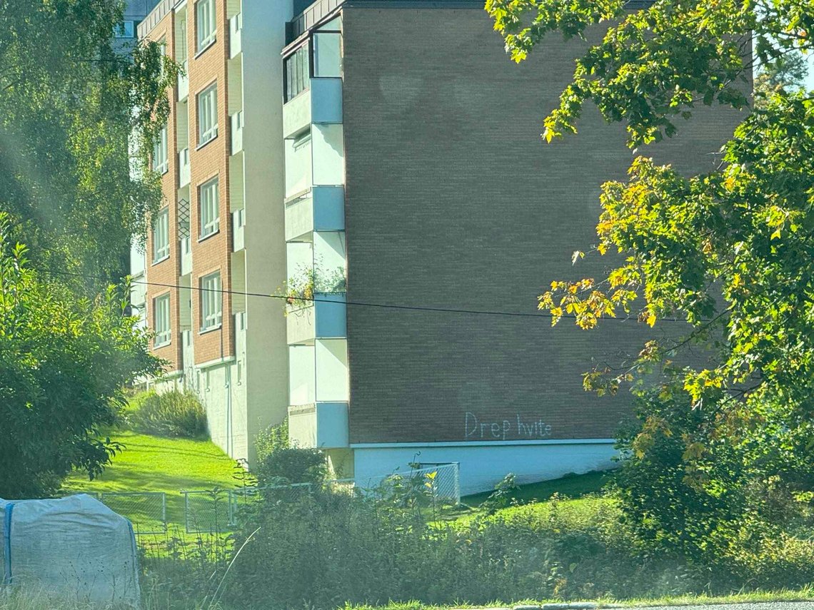Å drepe hvite er det nye Norge. Foto: Privat Å drepe hvite er det nye Norge. Foto: Privat