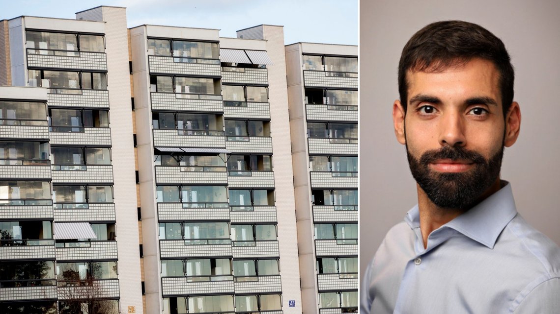 Romsås-blokkene og rektor Rachid Sealiti ved Bjøråsen skole. Foto: NTB/Bjøråsen skole Romsås-blokkene og rektor Rachid Sealiti ved Bjøråsen skole. Foto: NTB/Bjøråsen skole