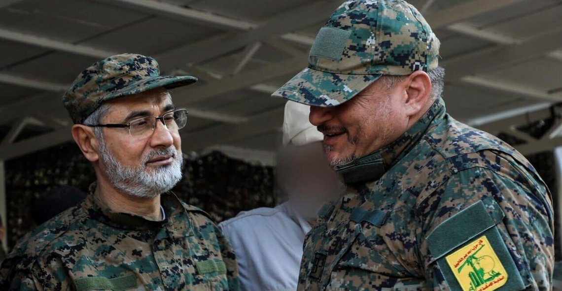 This undated photo provided by Hezbollah Military Media on Saturday, Sept. 21, 2024, shows Hezbollah commander Ibrahim Akil, left, with another unidentified Hezbollah commander. (Hezbollah Military Media vía AP) This undated photo provided by Hezbollah Military Media on Saturday, Sept. 21, 2024, shows Hezbollah commander Ibrahim Akil, left, with another unidentified Hezbollah commander. (Hezbollah Military Media vía AP)