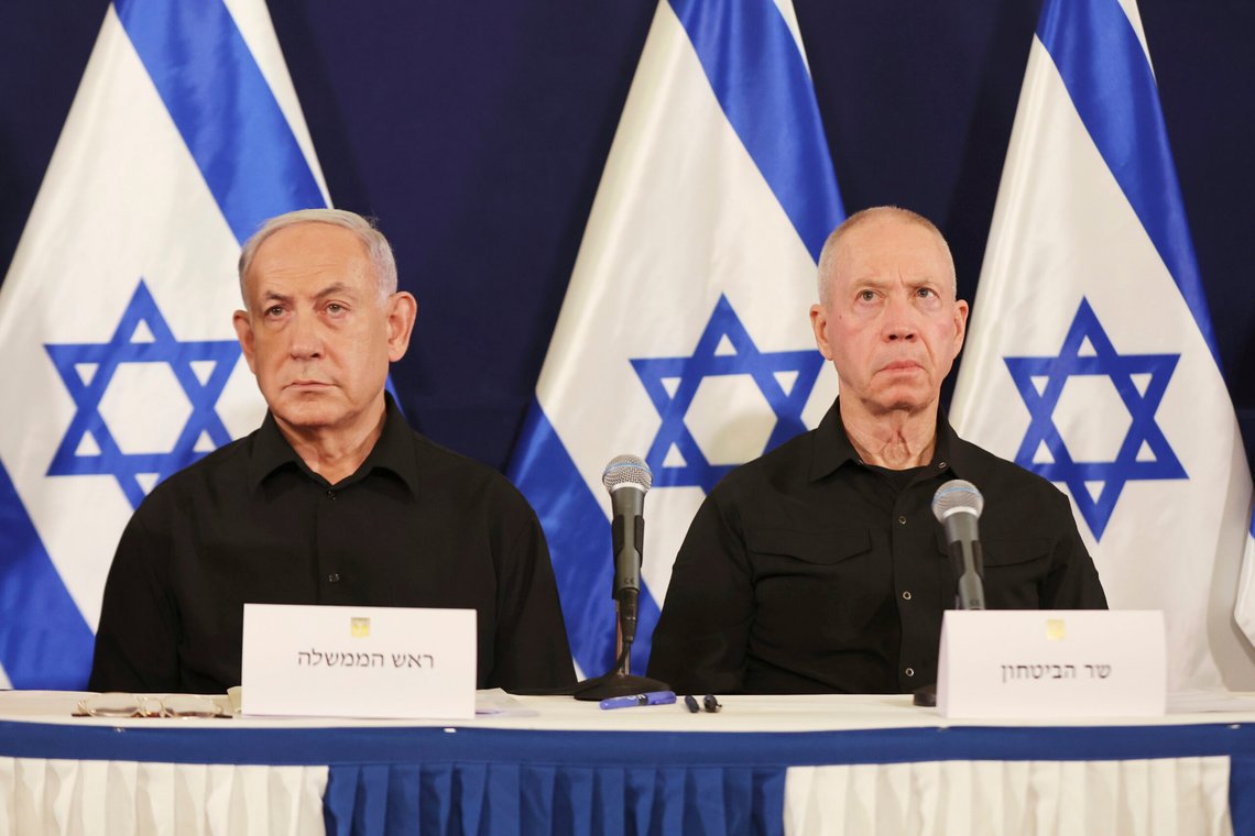 Både statsminister Benjamin Netanyahu (t.v.) og forsvarsminister Yoav Gallant skal ha blitt foreslått som mål for et attentat. Foto: Abir Sultan/Pool Photo via AP/NTB Både statsminister Benjamin Netanyahu (t.v.) og forsvarsminister Yoav Gallant skal ha blitt foreslått som mål for et attentat. Foto: Abir Sultan/Pool Photo via AP/NTB