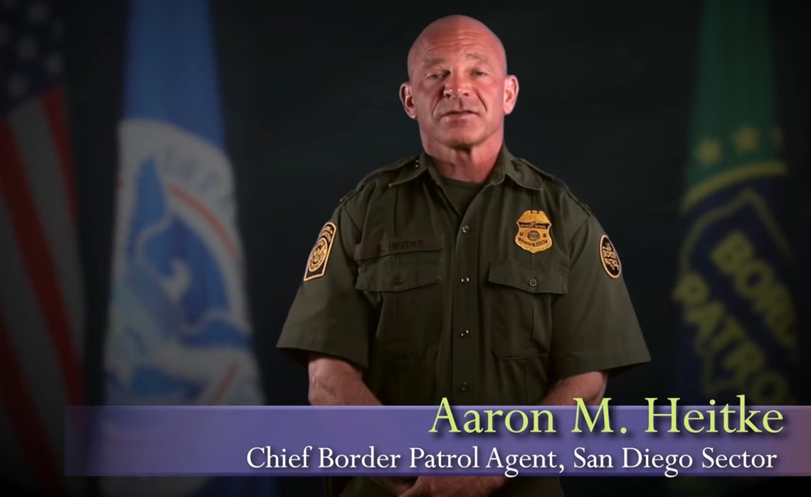 Skjermbilde fra YouTube. USAO. Southern District of California. Aaron Heitke, Chief Patrol Agent of San Diego Border Patrol Sector speaks about the dangers of fentanyl. Skjermbilde fra YouTube. USAO. Southern District of California. Aaron Heitke, Chief Patrol Agent of San Diego Border Patrol Sector speaks about the dangers of fentanyl.