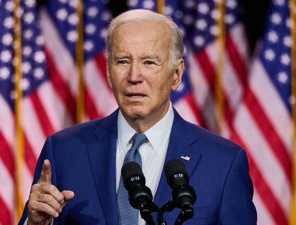 Valhalla, NY, USA - 10. MAI 2023: President Joe Biden holder en tale om gjeldsgrensen 10. mai 2023 på SUNY Westchester Community College i Valhalla, New York, USA. Foto: Shutterstock av Paul Froggatt. Valhalla, NY, USA - 10. MAI 2023: President Joe Biden holder en tale om gjeldsgrensen 10. mai 2023 på SUNY Westchester Community College i Valhalla, New York, USA. Foto: Shutterstock av Paul Froggatt.