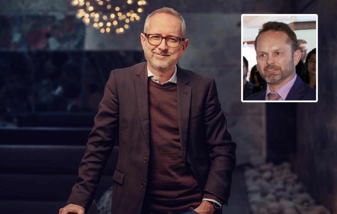 SV-politiker og Norad-direktør Bård Vegar Solhjell, med sin avdelingsdirektør Stig Traavik, en tidligere korrupsjonsanklaget ambassadør, innfelt. (Foto: Norads Facebook-side/Nadia Frantzen og NTB/Heiko Junge) SV-politiker og Norad-direktør Bård Vegar Solhjell, med sin avdelingsdirektør Stig Traavik, en tidligere korrupsjonsanklaget ambassadør, innfelt. (Foto: Norads Facebook-side/Nadia Frantzen og NTB/Heiko Junge)