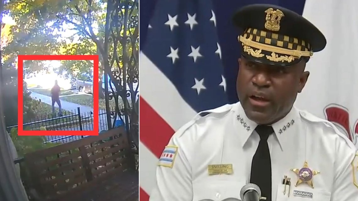 SIKTELSE: Den 22 år gamle mannen er siktet for seks tilfeller av drapsforsøk, informerer overinspektør Larry Snelling i Chicago-politiet. Foto: Stillbilde fra pressekonferanse CPD SIKTELSE: Den 22 år gamle mannen er siktet for seks tilfeller av drapsforsøk, informerer overinspektør Larry Snelling i Chicago-politiet. Foto: Stillbilde fra pressekonferanse CPD