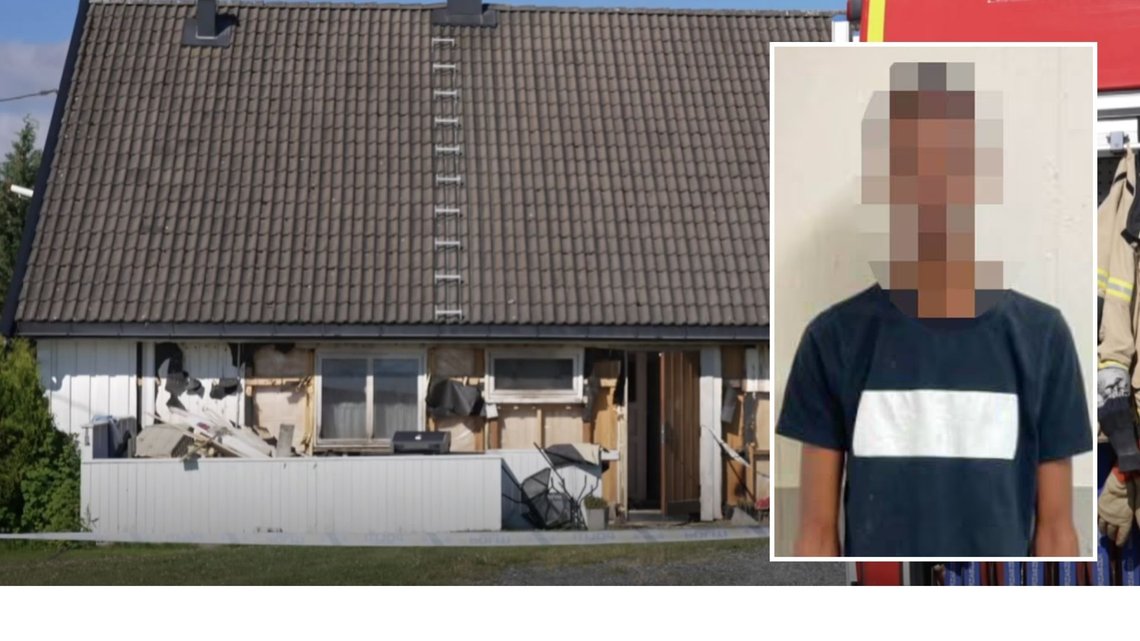 Den 19 år gamle «svensken» tente på boligen til familiefaren midt på natten i Aurskog-Høland. Heldigvis ble ingen skadet.
Montasje: NRK/SVENSK POLITI Den 19 år gamle «svensken» tente på boligen til familiefaren midt på natten i Aurskog-Høland. Heldigvis ble ingen skadet.
Montasje: NRK/SVENSK POLITI