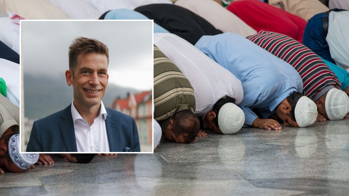 TAR GREP: Regionsjef Øyvind Børresen (innfelt) i Tide sier det ikke er tillatt å bruke pauserommet i selskapet som bønnerom. Foto: Tide/Illustrasjonsfoto TAR GREP: Regionsjef Øyvind Børresen (innfelt) i Tide sier det ikke er tillatt å bruke pauserommet i selskapet som bønnerom. Foto: Tide/Illustrasjonsfoto