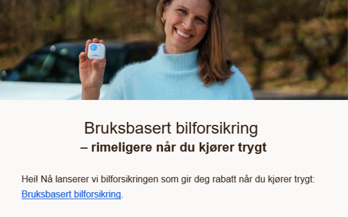 En smilende dame med økonomisk interesse i at du kjører pent, vil montere en overvåkningsbrikke i bilen din. En smilende dame med økonomisk interesse i at du kjører pent, vil montere en overvåkningsbrikke i bilen din.
