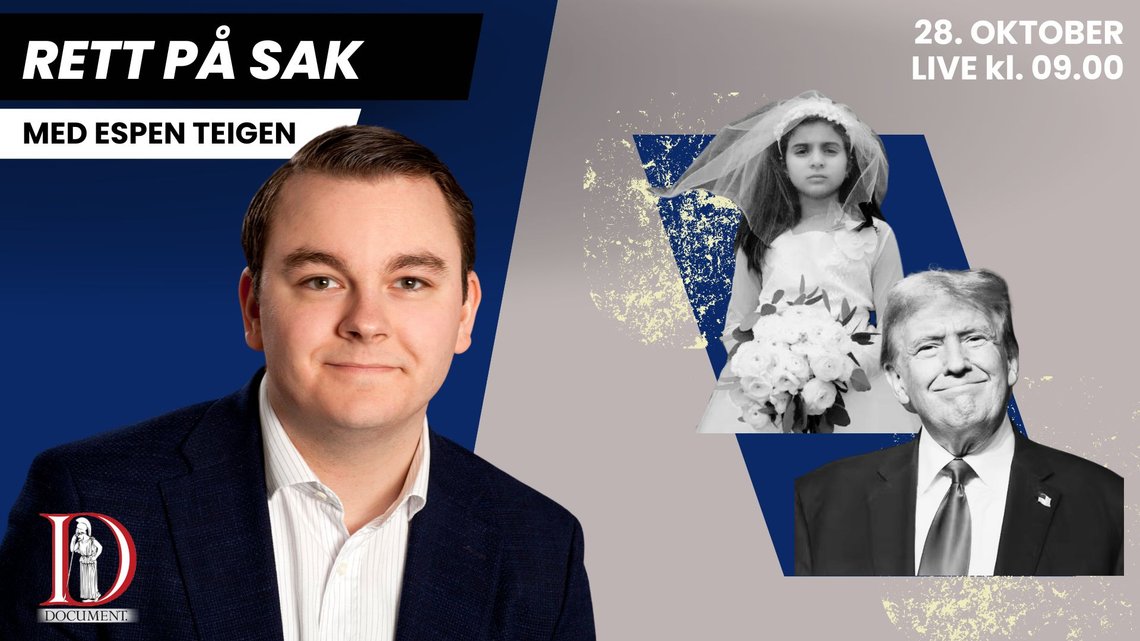 MANDAG: Tusenvis av barneekteskap er blitt inngått med velsignelse av danske myndigheter og Trump tar ledelsen. MANDAG: Tusenvis av barneekteskap er blitt inngått med velsignelse av danske myndigheter og Trump tar ledelsen.