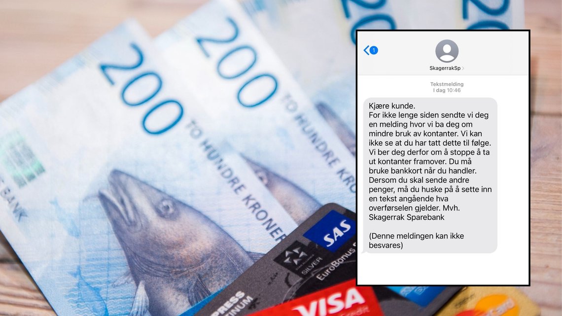 REAGERER: Bankkunden reagerte kraftig på meldingen fra banken. Når Document tar kontakt med banken, legger de seg umiddelbart langflat. Foto: Montasje Foto: Jon Olav Nesvold / NTB og privat REAGERER: Bankkunden reagerte kraftig på meldingen fra banken. Når Document tar kontakt med banken, legger de seg umiddelbart langflat. Foto: Montasje Foto: Jon Olav Nesvold / NTB og privat
