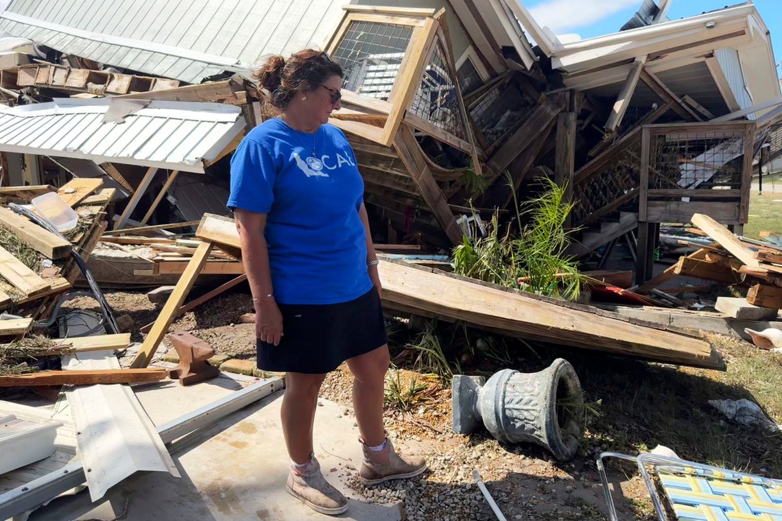 Ødeleggelsene etter Hurricane Helene er enorme. Men det verste er uansett at 200 er døde etter at orkanen rammet. Foto: AP /Kate Payne/ NTB Ødeleggelsene etter Hurricane Helene er enorme. Men det verste er uansett at 200 er døde etter at orkanen rammet. Foto: AP /Kate Payne/ NTB