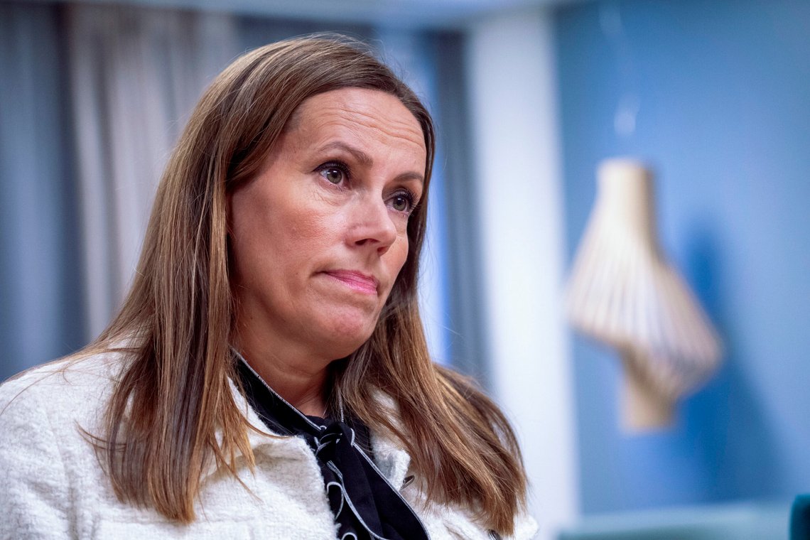 Fiskeriminister Marianne Sivertsen Næss (Ap) under et intervju i Fiskeridepartementet.
Foto: Javad Parsa / NTB Fiskeriminister Marianne Sivertsen Næss (Ap) under et intervju i Fiskeridepartementet.
Foto: Javad Parsa / NTB