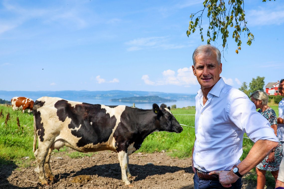 Statsminister Jonas Gahr Støre forstår nå at å stoppe kua fra å fise ikke er like enkelt som han trodde.
Foto: Beate Oma Dahle / NTB Statsminister Jonas Gahr Støre forstår nå at å stoppe kua fra å fise ikke er like enkelt som han trodde.
Foto: Beate Oma Dahle / NTB
