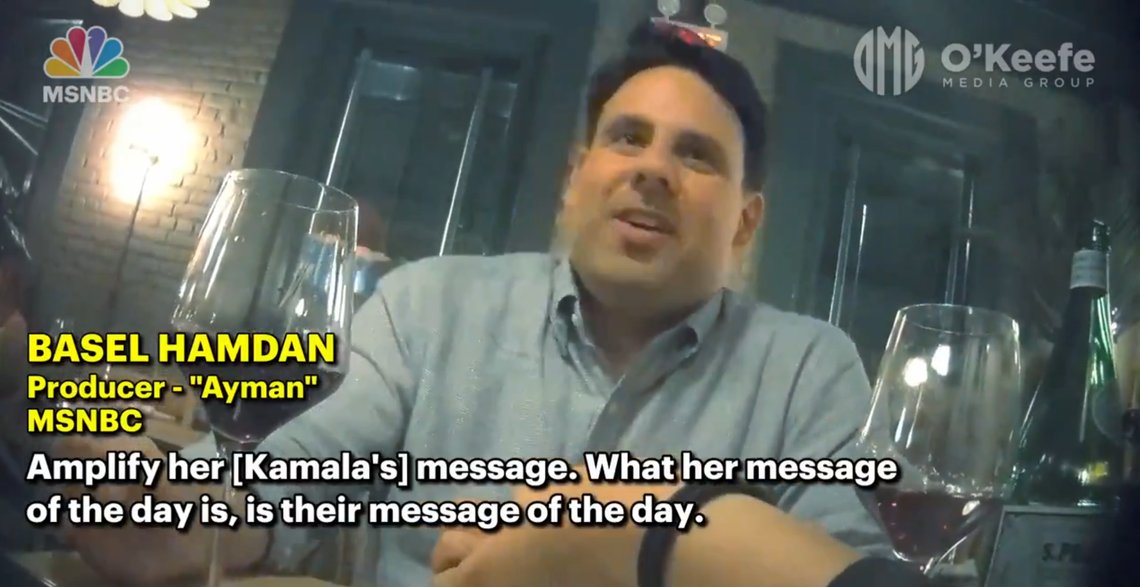 AVSLØRING: Men journalistene tviholder på nøytralitet og objektivitet, innrømmer produsenten i et skjult kamera at MSNBC jobber aktivt for å sikre at Kamala Harris blir valgt. Foto: Stillbilde OMG-group AVSLØRING: Men journalistene tviholder på nøytralitet og objektivitet, innrømmer produsenten i et skjult kamera at MSNBC jobber aktivt for å sikre at Kamala Harris blir valgt. Foto: Stillbilde OMG-group
