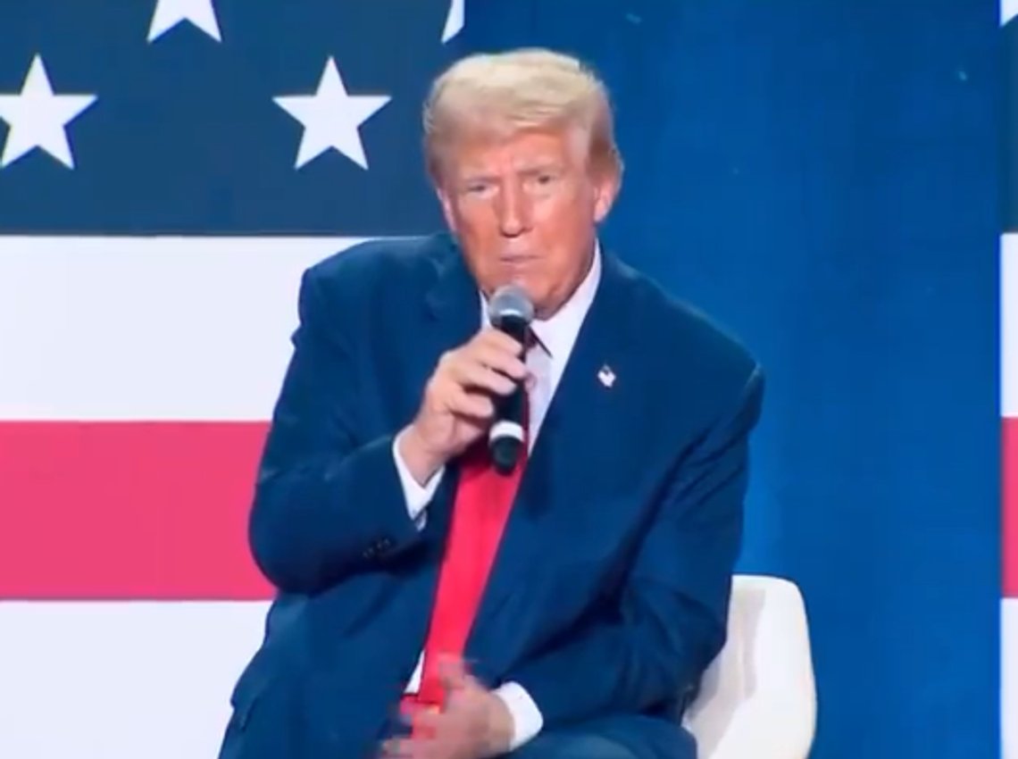 Donald Trump sa under et folkemøte i North Carolina at Israel burde angripe Irans atomanlegg først. Stillbilde X/ Max Abrahms Donald Trump sa under et folkemøte i North Carolina at Israel burde angripe Irans atomanlegg først. Stillbilde X/ Max Abrahms