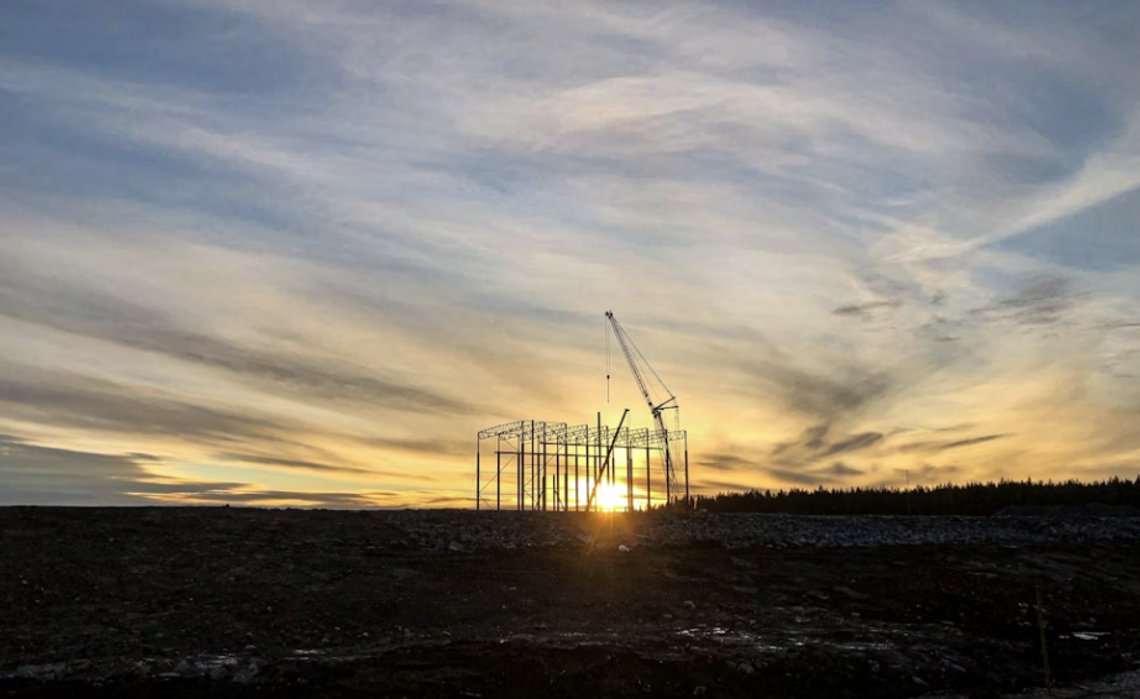Solnedgang for Northvolt Ett Expansion AB, som har meldt konkurs. De forvandlet 5 milliarder kroner til 200 millioner. Foto: Northvolt Solnedgang for Northvolt Ett Expansion AB, som har meldt konkurs. De forvandlet 5 milliarder kroner til 200 millioner. Foto: Northvolt