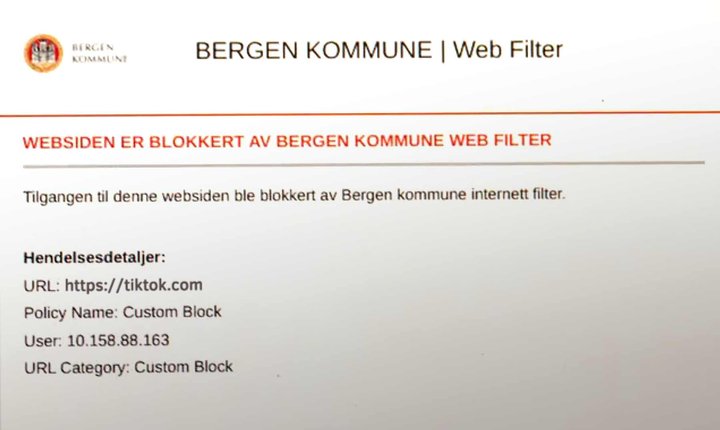 Bergen kommunes internettsperre