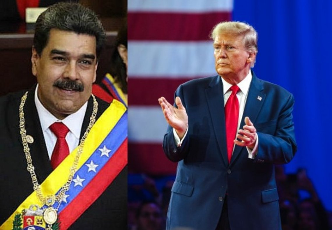 President Nicolás Maduro holder sin erklæring etter å ha blitt tatt i ed for sin andre periode i Venezuela, 10. januar 2019. Kilde: Wikimedia Commons. National Harbor, MD, USA - 24. februar 2024: Donald Trump taler på CPAC om sin plan for å slå nåværende president Joe Biden i november. Foto: Shutterstock av Jonah Elkowitz. President Nicolás Maduro holder sin erklæring etter å ha blitt tatt i ed for sin andre periode i Venezuela, 10. januar 2019. Kilde: Wikimedia Commons. National Harbor, MD, USA - 24. februar 2024: Donald Trump taler på CPAC om sin plan for å slå nåværende president Joe Biden i november. Foto: Shutterstock av Jonah Elkowitz.