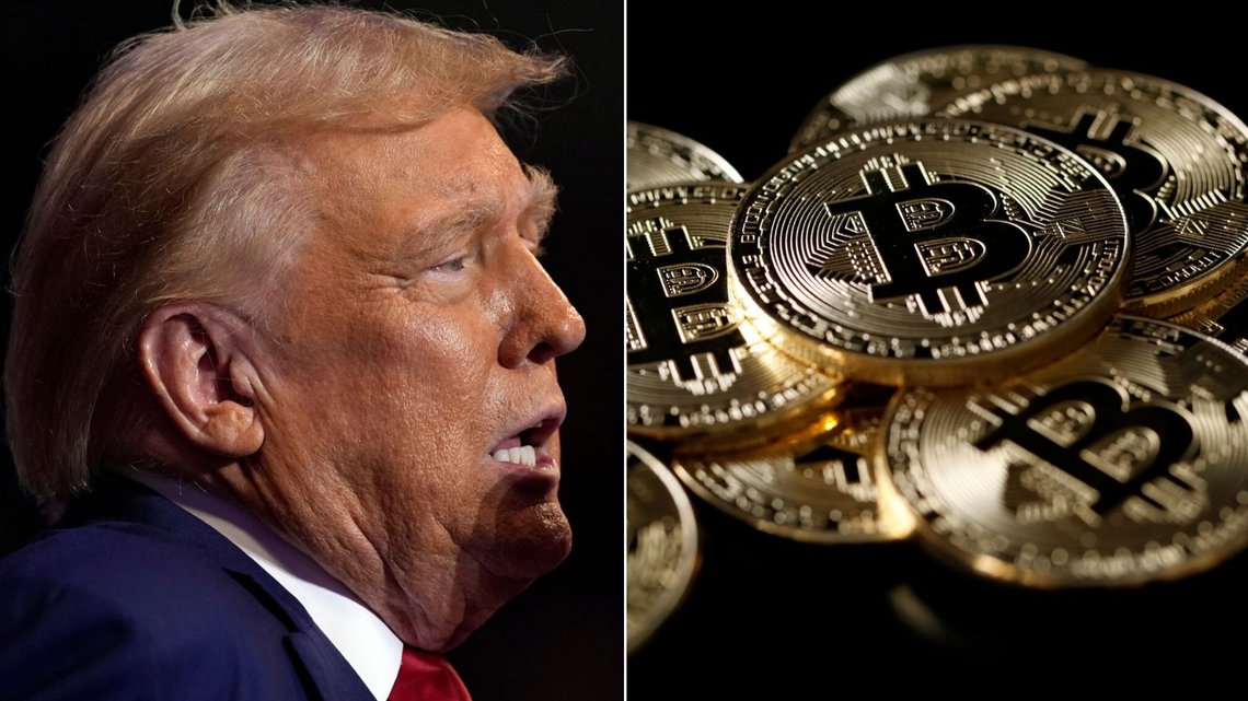 KRYPTO: Det er store forventninger til Donald Trumps krypto-politikk, som har ført Bitcoin rett i været. Foto: (AP Photo/Carolyn Kaster) KRYPTO: Det er store forventninger til Donald Trumps krypto-politikk, som har ført Bitcoin rett i været. Foto: (AP Photo/Carolyn Kaster)