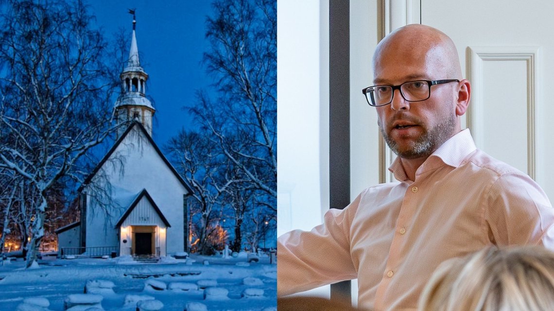 SLÅR TILBAKE: Byrådsleder Kristian Dahlberg Hauge (H) rykker ut for å forsikre om at det blir skolegudstjenester, etter skolebyråd Lucie Katrine Eidem med bakgrunn fra Human-Etisk Forbund mandag kom med signaler om å forby skolegudstjenestene i Trondheim. Foto: Bente Haarstad/Børre Lien SLÅR TILBAKE: Byrådsleder Kristian Dahlberg Hauge (H) rykker ut for å forsikre om at det blir skolegudstjenester, etter skolebyråd Lucie Katrine Eidem med bakgrunn fra Human-Etisk Forbund mandag kom med signaler om å forby skolegudstjenestene i Trondheim. Foto: Bente Haarstad/Børre Lien