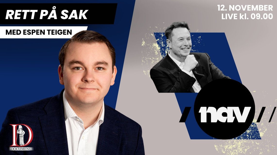 TIRSDAG: Elon Musk fortsetter å terge norske medier og 70% av sosialhjelps-kronene går til innvandrere ifølge ny rapport. TIRSDAG: Elon Musk fortsetter å terge norske medier og 70% av sosialhjelps-kronene går til innvandrere ifølge ny rapport.