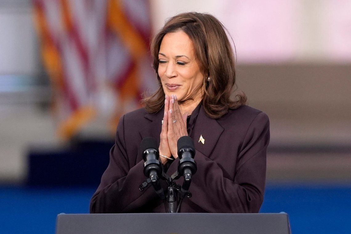 Vice President Kamala Harris delivers a concession speech for the 2024 presidential election on the campus of Howard University in Washington, Wednesday, Nov. 6, 2024. (AP Photo/J. Scott Applewhite) Vice President Kamala Harris delivers a concession speech for the 2024 presidential election on the campus of Howard University in Washington, Wednesday, Nov. 6, 2024. (AP Photo/J. Scott Applewhite)