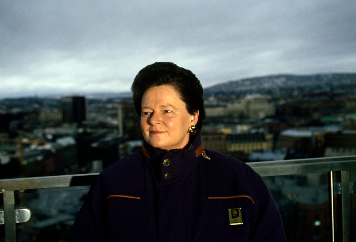 Gro Harlem Brundtland på begynnelsen av 90-tallet.
Foto: Knut Falch / NTB Gro Harlem Brundtland på begynnelsen av 90-tallet.
Foto: Knut Falch / NTB