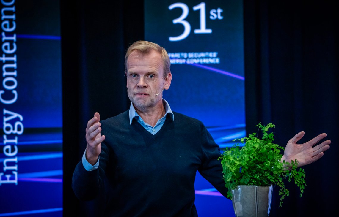 Oslo 20240911.
Konsernsjef i Yara, Svein Tore Holsether, under Pareto Securities årlige energikonferanse på Holmenkollen Park Hotell. Pareto Securities' 31st annual Energy Conference.
Foto: Ole Berg-Rusten / NTB Oslo 20240911.
Konsernsjef i Yara, Svein Tore Holsether, under Pareto Securities årlige energikonferanse på Holmenkollen Park Hotell. Pareto Securities' 31st annual Energy Conference.
Foto: Ole Berg-Rusten / NTB