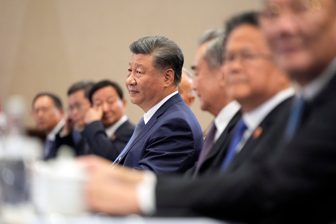 Chinese President Xi Jinping meets with President Joe Biden during a bilateral meeting, Saturday, Nov. 16, 2024, in Lima, Peru. (AP Photo/Manuel Balce Ceneta) Chinese President Xi Jinping meets with President Joe Biden during a bilateral meeting, Saturday, Nov. 16, 2024, in Lima, Peru. (AP Photo/Manuel Balce Ceneta)