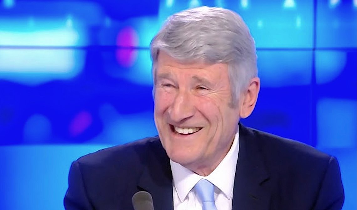 Philippe de Villiers. Stillbilde: Europe 1 / YouTube. Philippe de Villiers. Stillbilde: Europe 1 / YouTube.