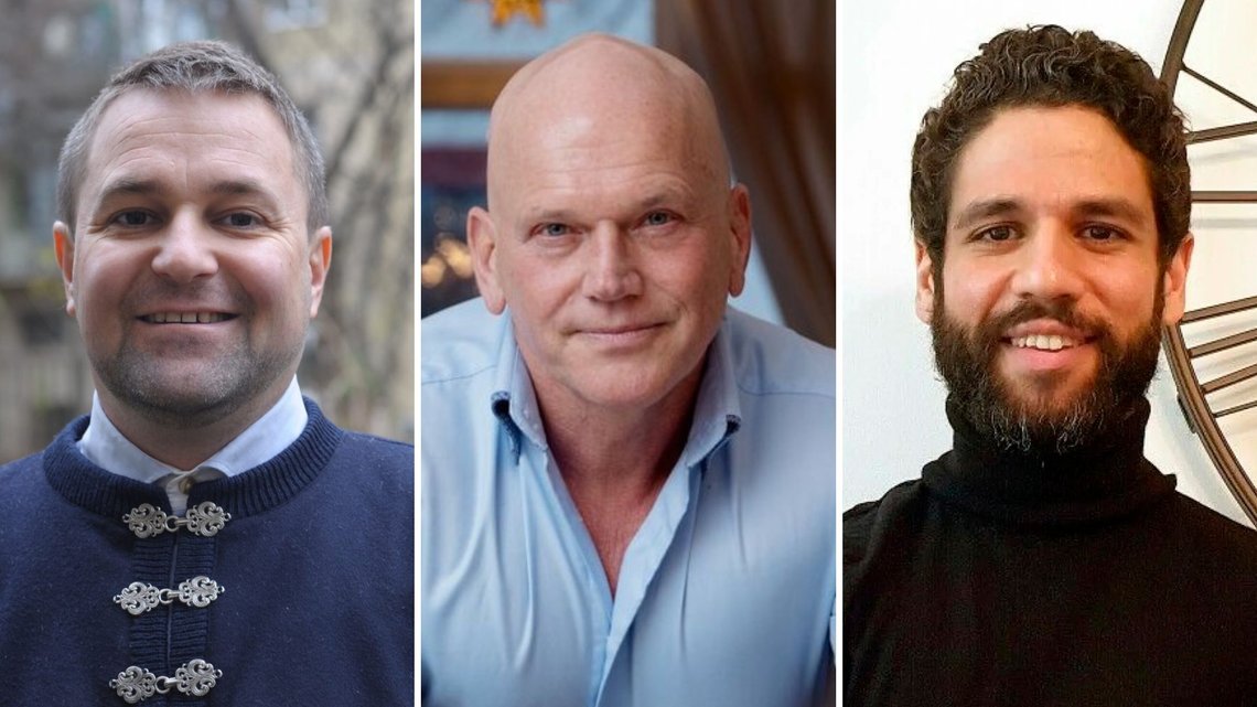 KAOS: Sirar Salih (t.h.) har meldt seg ut av Norgesdemokratene, og trukket seg fra alle verv. Nå anklager han partileder Geir Ugland Jacobsen (midten) for å være diktatorisk, og Tore Rasmussen (t.v.) for å være en nynazist. Foto: Privat/NTB KAOS: Sirar Salih (t.h.) har meldt seg ut av Norgesdemokratene, og trukket seg fra alle verv. Nå anklager han partileder Geir Ugland Jacobsen (midten) for å være diktatorisk, og Tore Rasmussen (t.v.) for å være en nynazist. Foto: Privat/NTB