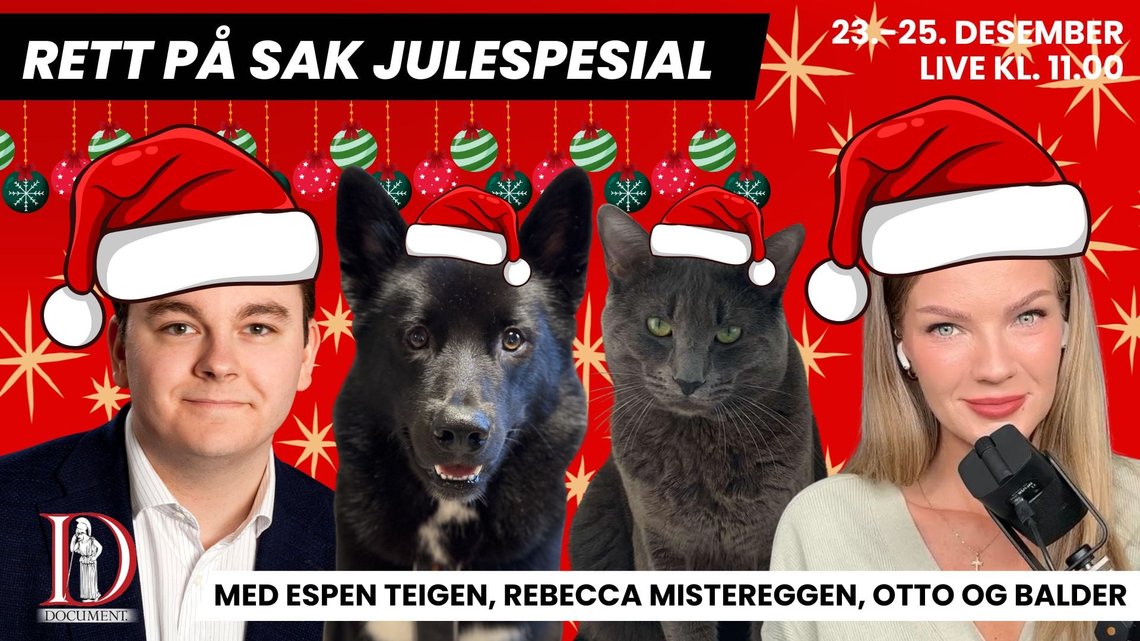 JULESPESIAL: Rett på sak julespesial med Espen Teigen og Rebecca Mistereggen 23. - 25. desember kl. 11.00. Det blir både nyheter, moro og julestemning. JULESPESIAL: Rett på sak julespesial med Espen Teigen og Rebecca Mistereggen 23. - 25. desember kl. 11.00. Det blir både nyheter, moro og julestemning.
