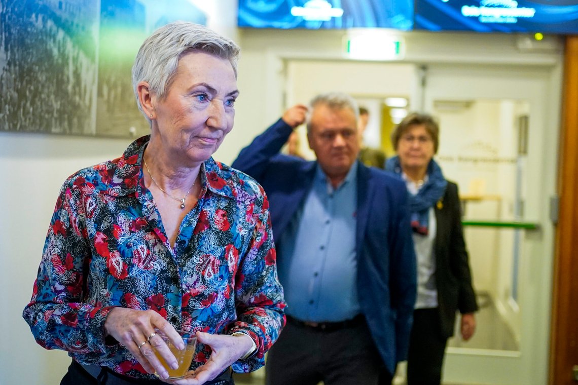 Oslo 20240220.
LO-leder Peggy Hessen Følsvik møter pressen etter representantskapet, sammen med leder i Fagforbundet Mette Nord og leder i Fellesforbundet, Jørn Eggum.
Foto: Terje Pedersen / NTB Oslo 20240220.
LO-leder Peggy Hessen Følsvik møter pressen etter representantskapet, sammen med leder i Fagforbundet Mette Nord og leder i Fellesforbundet, Jørn Eggum.
Foto: Terje Pedersen / NTB