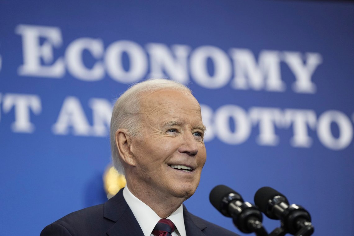 President Joe Biden speaks about his administrations economic playbook and the future of the American economy at the Brookings Institution in Washington, Tuesday, Dec. 10, 2024. (AP Photo/Susan Walsh) President Joe Biden speaks about his administrations economic playbook and the future of the American economy at the Brookings Institution in Washington, Tuesday, Dec. 10, 2024. (AP Photo/Susan Walsh)