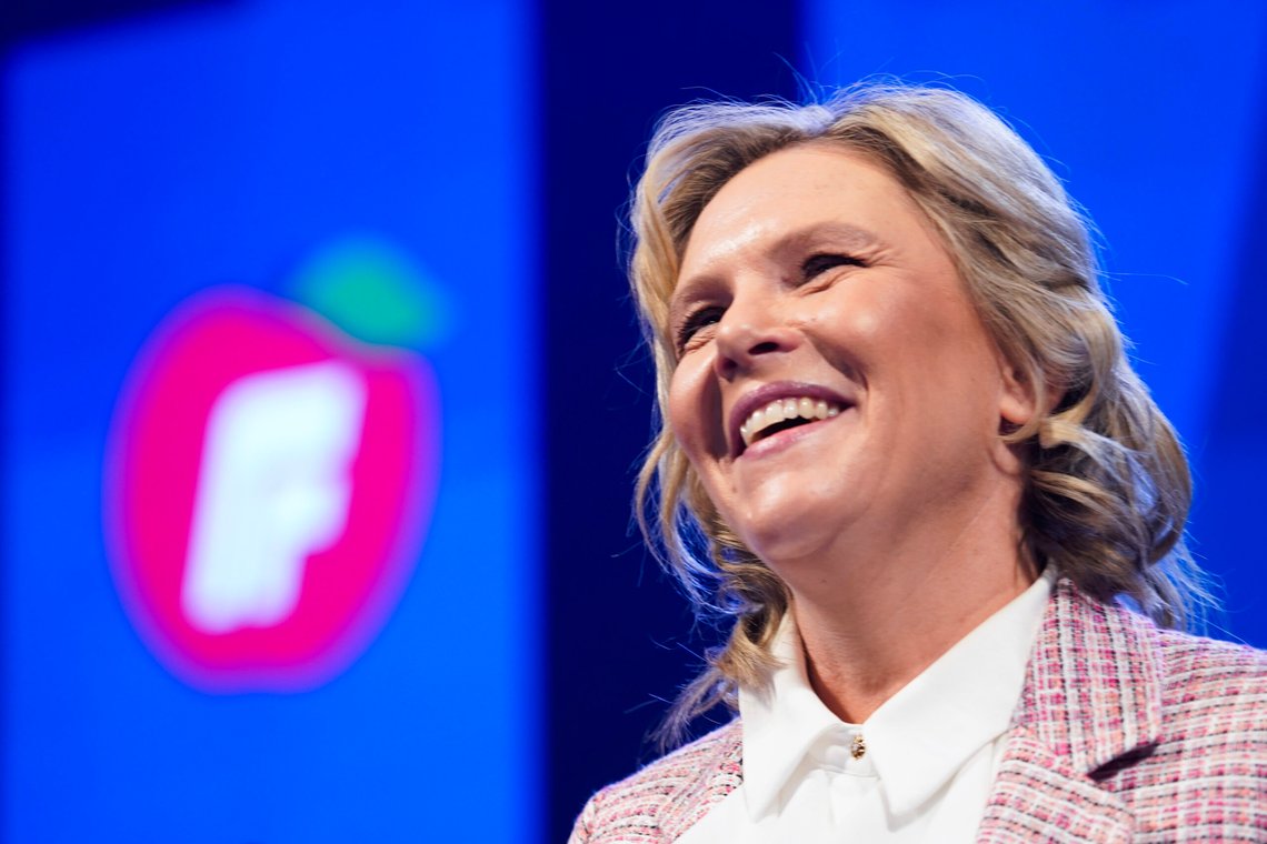 Sylvi Listhaug og FrP kan smile bredt etter de seneste meningsmålingene.
Foto: Terje Pedersen / NTB Sylvi Listhaug og FrP kan smile bredt etter de seneste meningsmålingene.
Foto: Terje Pedersen / NTB