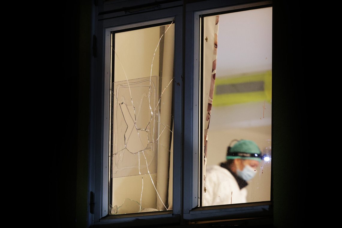 Politiet etterforsker et mistenkelig dødsfall i en bolig i Moss. Foto: Amanda Pedersen Giske / NTB Politiet etterforsker et mistenkelig dødsfall i en bolig i Moss. Foto: Amanda Pedersen Giske / NTB