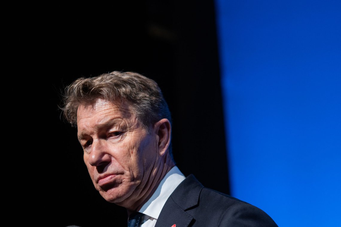 Energiminister Terje Aasland vil ha seg frabedt å bli kalt en klimapopulist av FrP.
Foto: Thomas Fure / NTB Energiminister Terje Aasland vil ha seg frabedt å bli kalt en klimapopulist av FrP.
Foto: Thomas Fure / NTB