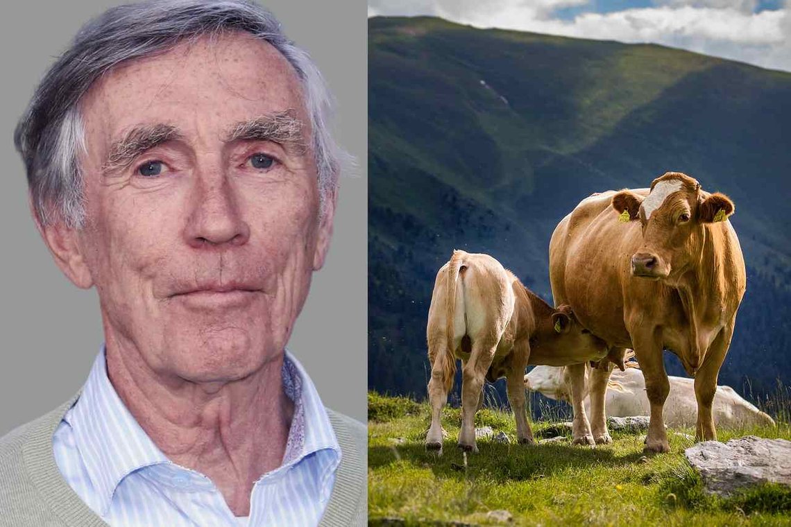 Professor emeritus Jan Raa er mikrobiolog med doktorgrad i organisk kjemi. Han er ikke overbevist om at metanhemmere i dyrefôret er trygt for dyr og mennesker. (Foto: Privat/Pixabay.) Professor emeritus Jan Raa er mikrobiolog med doktorgrad i organisk kjemi. Han er ikke overbevist om at metanhemmere i dyrefôret er trygt for dyr og mennesker. (Foto: Privat/Pixabay.)