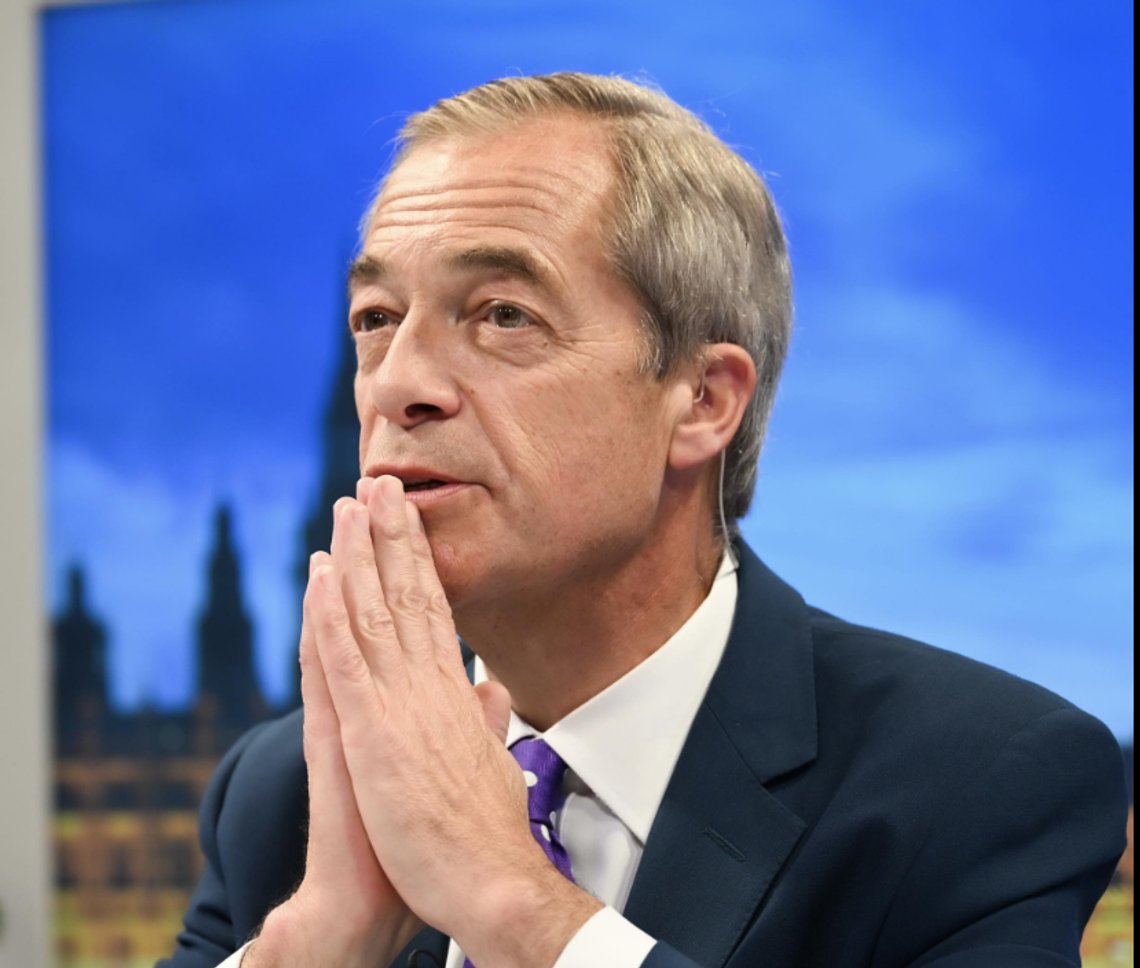 Nigel Farage leder Reform UK, som nå er det nest største partiet i Storbritannia etter å ha passert Tory-partiet i antall medlemmer. Eller er det egentlig slik? Foto: Facebook/ Farage Nigel Farage leder Reform UK, som nå er det nest største partiet i Storbritannia etter å ha passert Tory-partiet i antall medlemmer. Eller er det egentlig slik? Foto: Facebook/ Farage