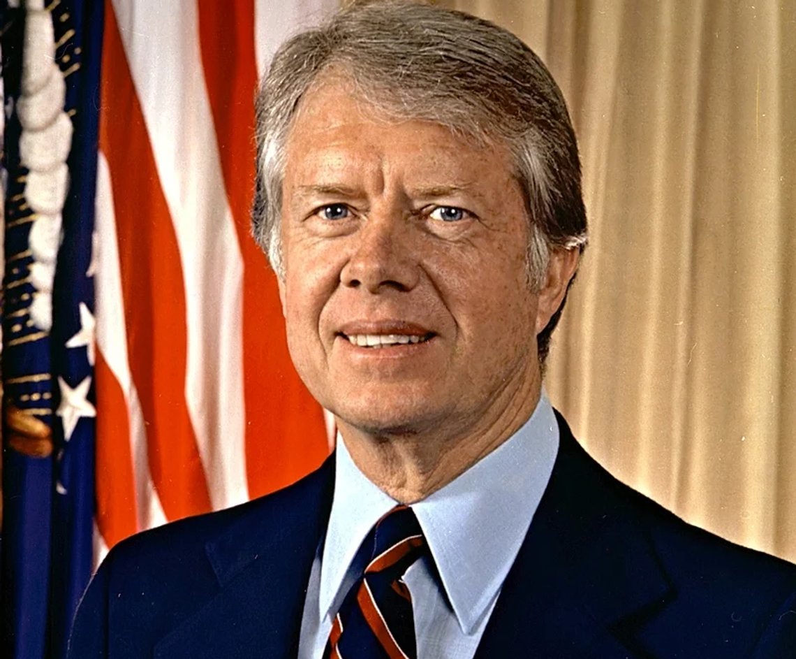 Jimmy Carters presidentportrett, 1977. Kilde: Wikimedia Commons. Jimmy Carters presidentportrett, 1977. Kilde: Wikimedia Commons.