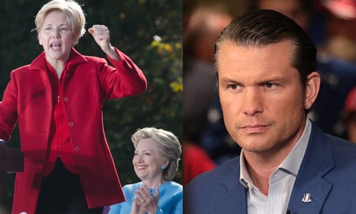 Foto: Pete Hegseth, 2021. Massachusetts-senator Elizabeth Warren i valgkamp for Hillary Clinton i Manchester, New Hampshire i oktober 2016. Kilde: Wikimedia Commons. Foto: Pete Hegseth, 2021. Massachusetts-senator Elizabeth Warren i valgkamp for Hillary Clinton i Manchester, New Hampshire i oktober 2016. Kilde: Wikimedia Commons.